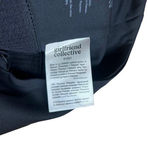 Girlfriend Collective Topanga Halter Bra #1001 Women's Size Large in Black NWT! - Picture 4 of 5